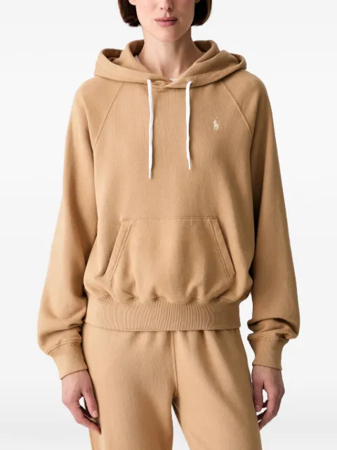 Polo Ralph Lauren embroidered-logo drawstring hoodie Neutrals 211971691504