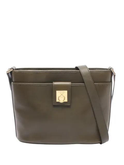 Celine Pre-Owned 1980 Leather crossbody bag Brown CMMWMX1W5EP126W9
