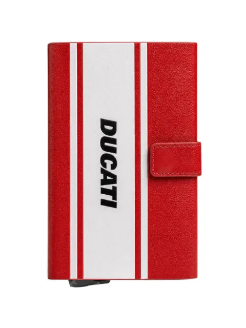 PIQUADRO x Ducati logo-print wallet Red PP5649DUR