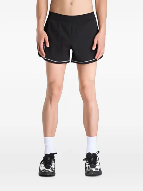 Y-3 Chito graphic-print side-slit shorts Black KQ8543