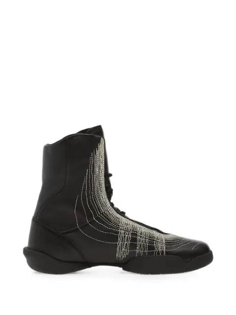 Y-3 Regu embroidered sneakers Black KI7814