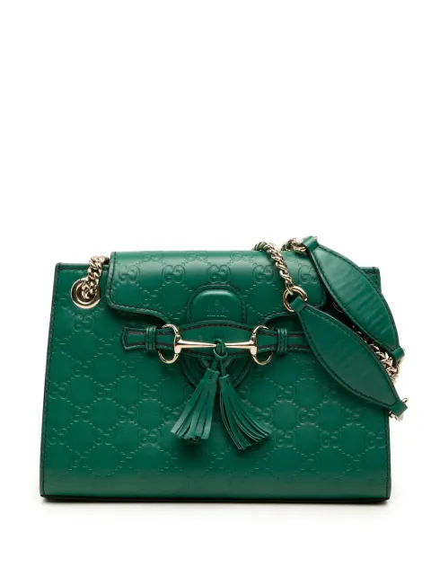 Gucci Pre-Owned 2000-2015 Small Guccissima Emily shoulder bag Green RW5LIIDDMW5ZFM9K