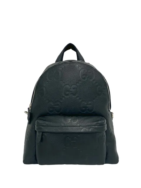 Gucci Pre-Owned 2016-2026 Jumbo GG Embossed Leather backpack Green ESKMRDFNXS8IOQMK