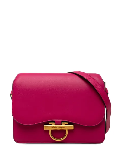 Ferragamo Pre-Owned 2010-2026 Calfskin Gancini Joanne crossbody bag Pink DEJ0TNJLCGYNCDCV