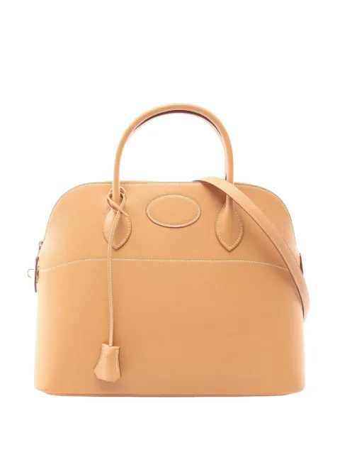 Hermès Pre-Owned 1998 Courchevel Bolide 35 satchel Neutrals 11GG1KY61B722E9I
