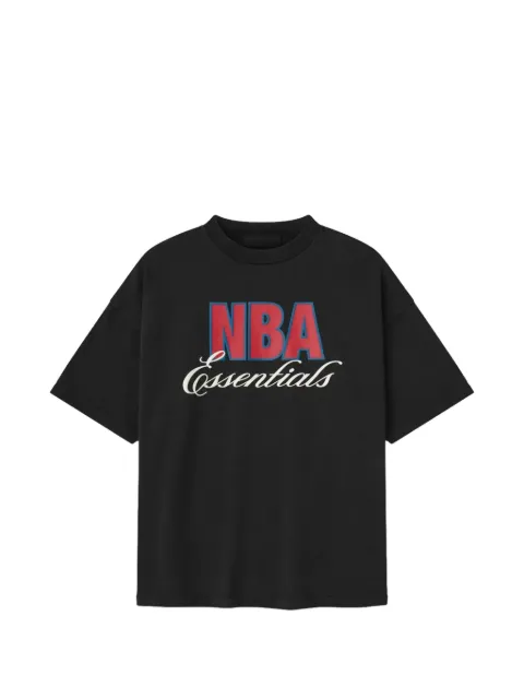 FEAR OF GOD ESSENTIALS x NBA 90's logo-print T-shirt Black 125NB252222F