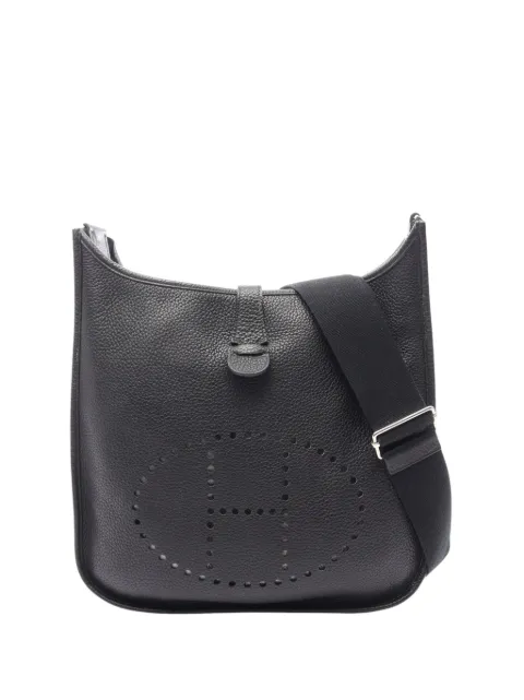Hermès Pre-Owned 2010 Clemence Evelyne III GM crossbody bag Black 63OUZ8OOU5E06NIU