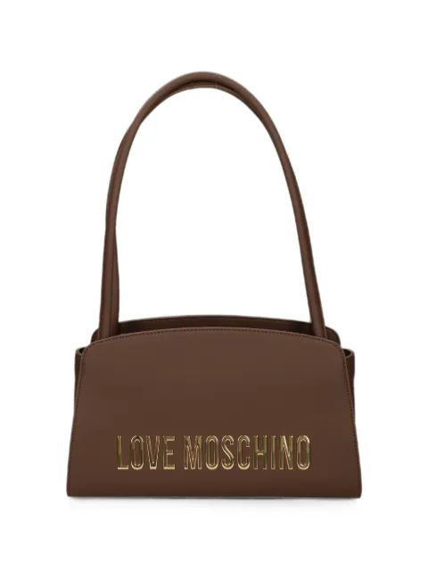 Love Moschino logo-embellishment shoulder bag Brown JC4187PP1PKD0