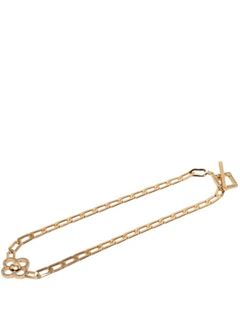 Louis Vuitton Pre-Owned 2010 Gold Plated Crystal Flower Power Necklace costume necklace Gold V1Y92SJEWNBLLXP6