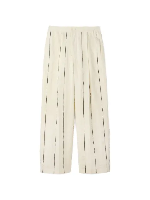 Jacquemus striped wide-leg pants Neutrals PAM00603AW00932