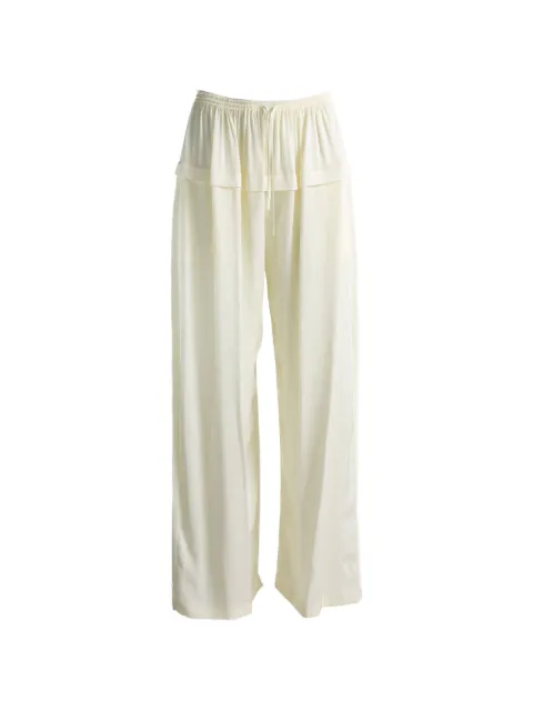 Alaïa layered drawstring trousers Neutrals AA9P1399W201D
