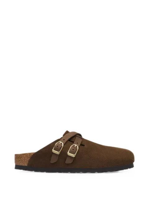 Birkenstock Blair buckle-fastening suede mules Brown 1032983