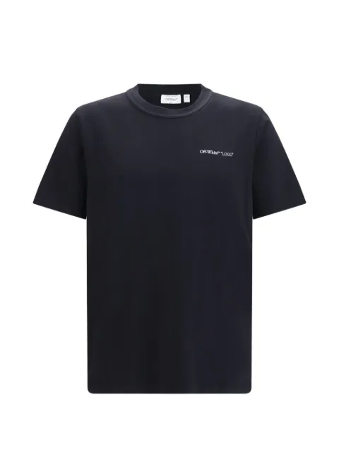Off-White logo-print short-sleeved T-shirt Black OMAA16MF26JER00L00