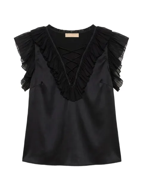 Ulla Johnson Ilyana ruffled top Black PF260212