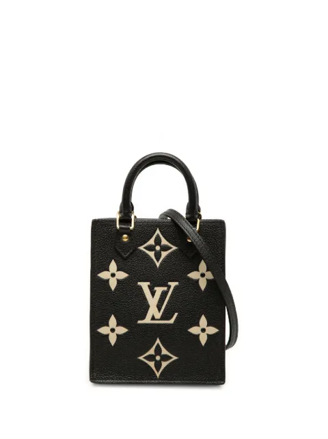 Louis Vuitton Pre-Owned 2021 Bicolor Monogram Empreinte Petit Sac Plat satchel Black 8WY243JBCWA38U77