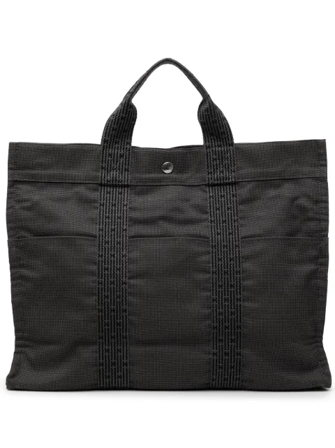 Hermès Pre-Owned 1990-2010 Canvas Herline MM tote bag Grey 1ZXG48XDYHOR9D6T