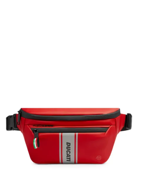 PIQUADRO x Ducati logo-print belt bag Red CA2174C2OWDR