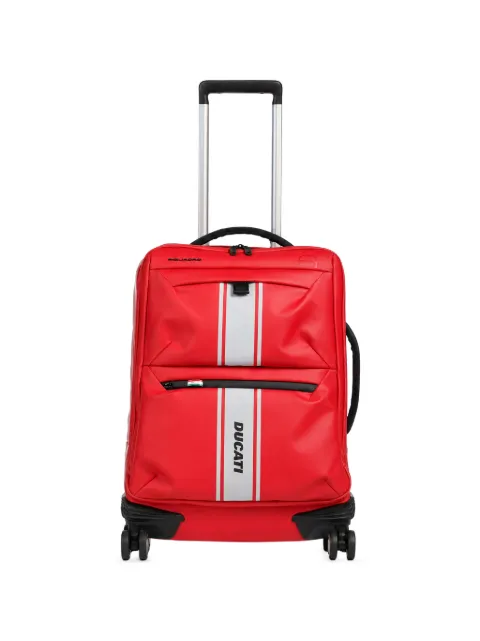 PIQUADRO x Ducati logo-print suitcase Red BV6377C2OWD