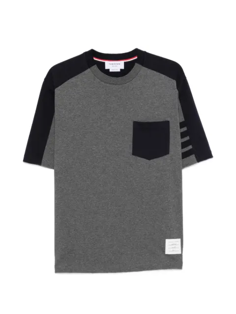 Thom Browne 4-Bar chest-pocket T-shirt Grey MJS312AJ0320