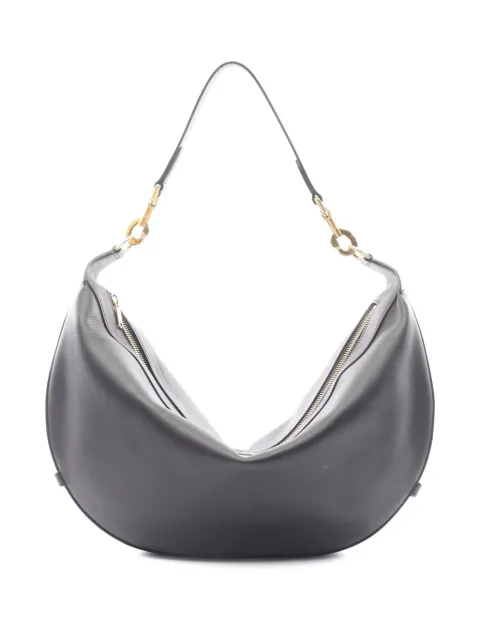 Celine Pre-Owned 2022 Medium Leather Leandre hobo bag Black F3LTZMOL6ZUIHPX7