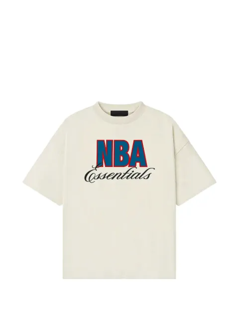 FEAR OF GOD ESSENTIALS NBA logo-print T-shirt Neutrals 125NB252202F