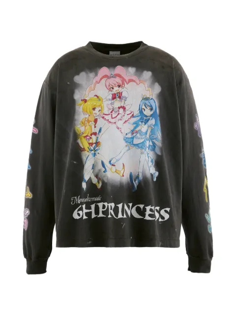 MONONOKE MADE x Takashi Murakami graphic-print long-sleeve T-shirt Black MTMK80000008BLK