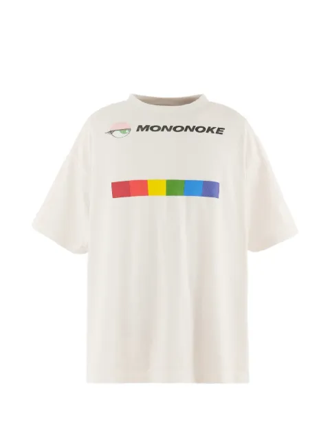MONONOKE MADE logo-print short-sleeve T-shirt White MTMK80000006