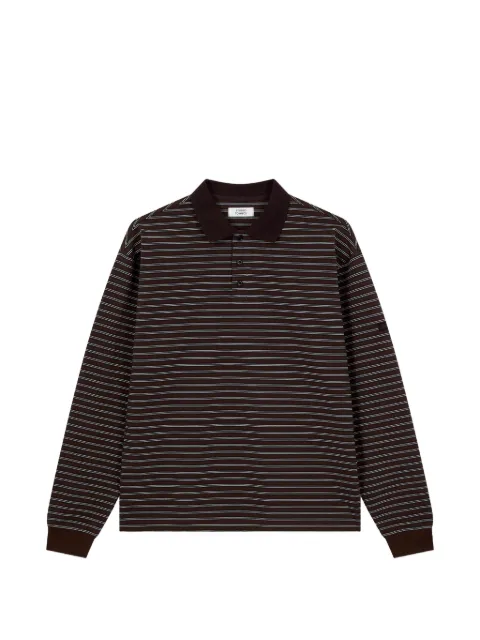 TOMBOY striped long-sleeve polo shirt Brown 9156322833