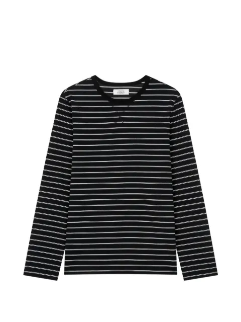TOMBOY striped long-sleeve cotton T-shirt Black 9106322009