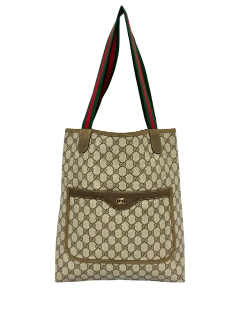 Gucci Pre-Owned 20th Century GG Supreme Web tote bag Neutrals 3NW1GXNC8NINMLTO