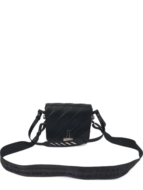 Off-White Pre-Owned Diagonal Binder shoulder bag Black RFCPUGBBA748845W
