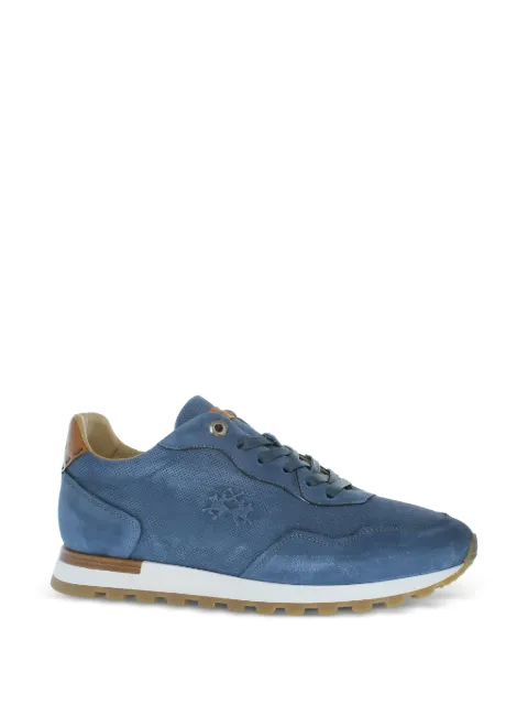 La Martina perforated panelled sneakers Blue LFM2510413100