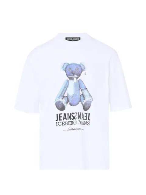 Iceberg graphic-print crew-neck T-shirt White 26EJ1P0F041P400