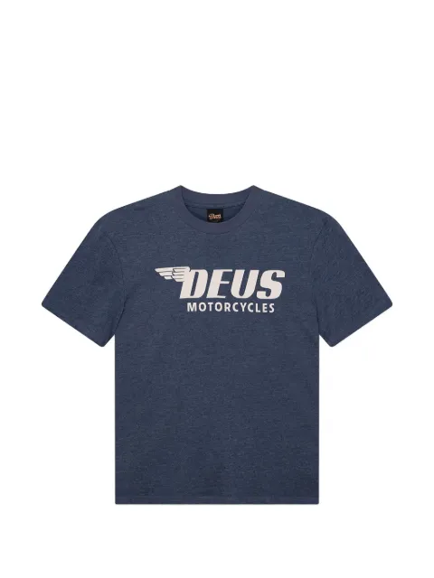 Deus Ex Machina logo-print Palermo T-shirt Blue DMF251281ACLB