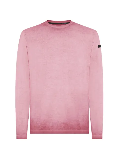 RRD faded-effect crew-neck sweater Pink 26108