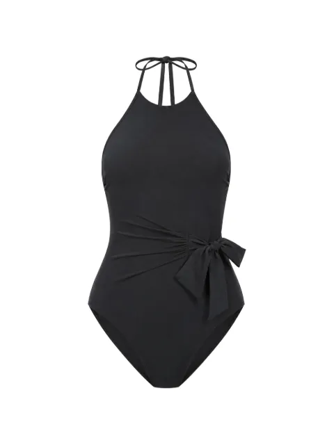 Gottex Luna bow-detail swimsuit Black 24LU148001