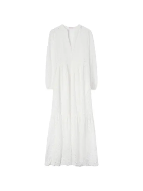 MC2 Saint Barth Sylvia broderie-anglaise maxi dress White SYV000101000L