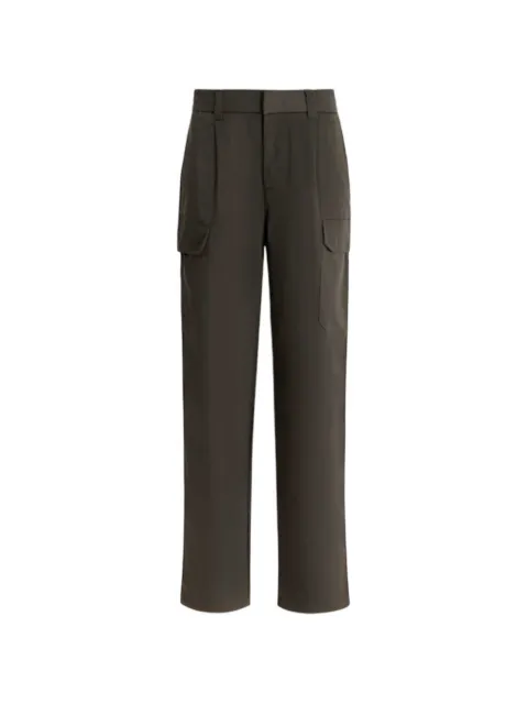 Armani Exchange belt-loop pleated cargo trousers Green XM002286AF22700