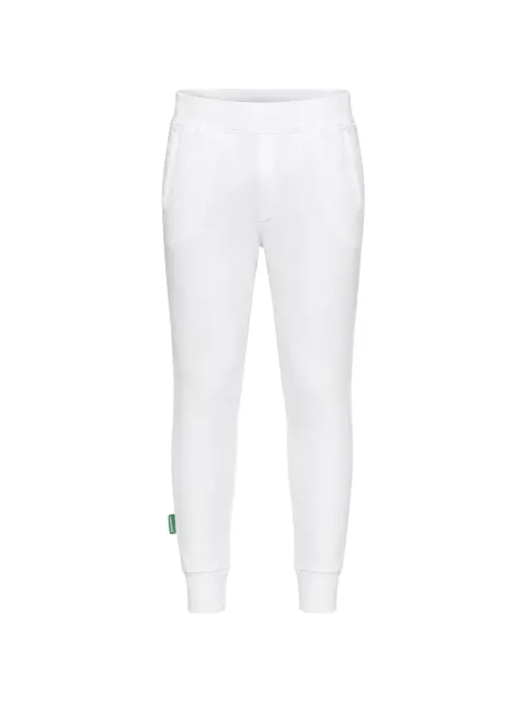 DSQUARED2 logo-print brushed track pants White S78KB0057S25591