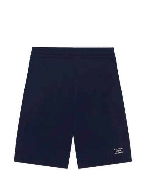 Drôle De Monsieur elastic-waistband shorts Blue PERMBS185CO312