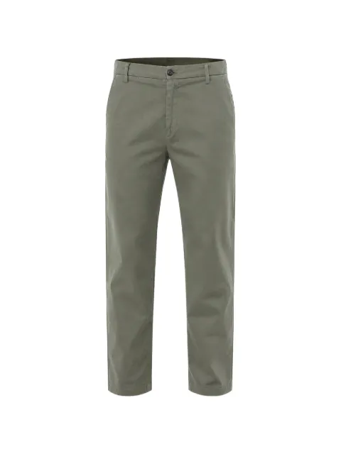 BE ABLE Edoardo zip-up straight-leg trousers Green EDOARDOTAGSW18MILITARE