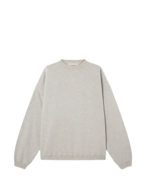 Golden Goose sweatshirt in gray melange cotton with logo Grey GUP02711P002637