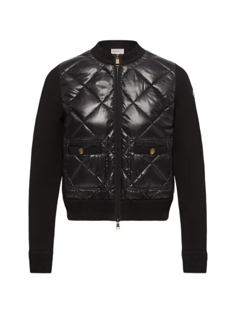 Moncler quilted panelled jacket Black L20939B00004M1113
