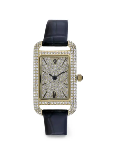 CHRISTIAN VAN SANT Opaline rectangular-face 26mm watch Gold CV4726