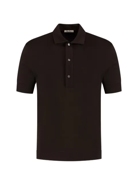 Stefan Brandt short-sleeve polo shirt Brown 182011950CHOCOLATE