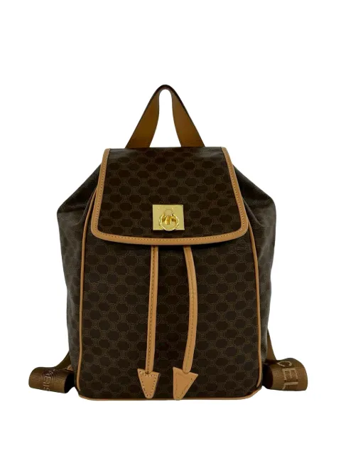 Celine Pre-Owned 2015 Macadam Drawstring backpack Brown DIZJM1IM01EEE8CE