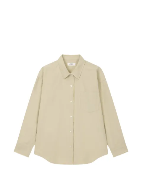 TOMBOY button-down chest-pocket cotton shirt Neutrals 9106321103