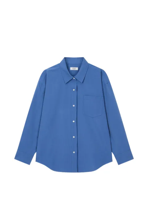 TOMBOY button-down long-sleeve cotton shirt Blue 9106321103