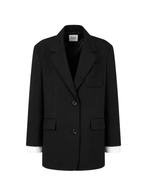TOMBOY layered-sleeve single-breasted blazer Black 9106312102