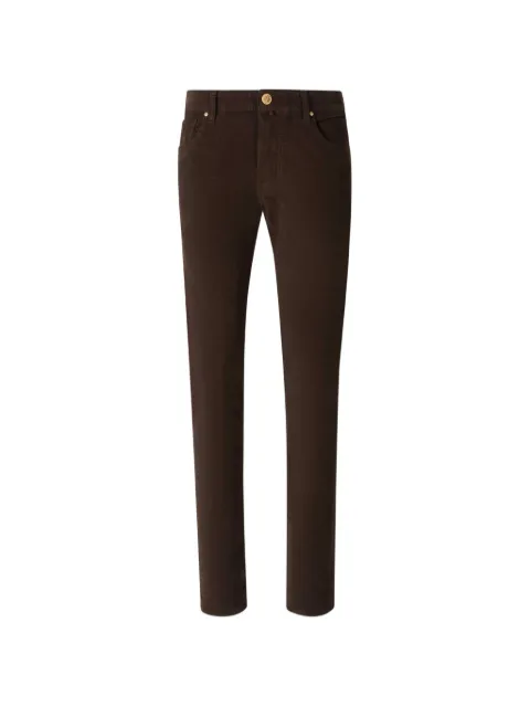 Jacob Cohën corduroy-effect five-pocket jeans Brown JUMQE004036S4375TR